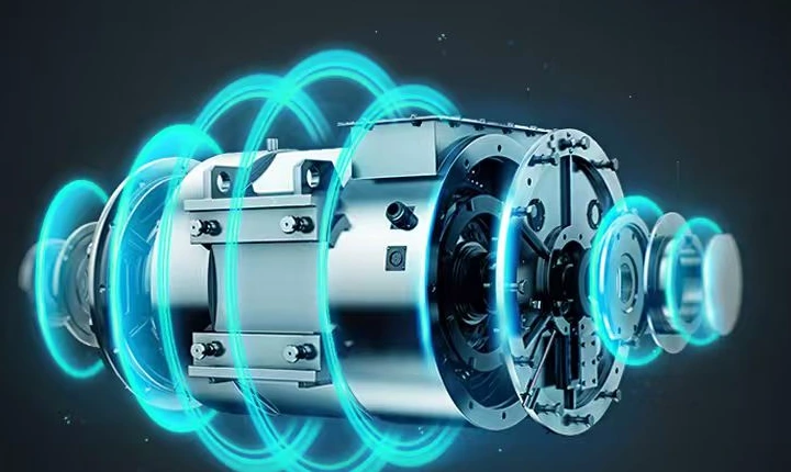 Illustration of the internal motor assembly
