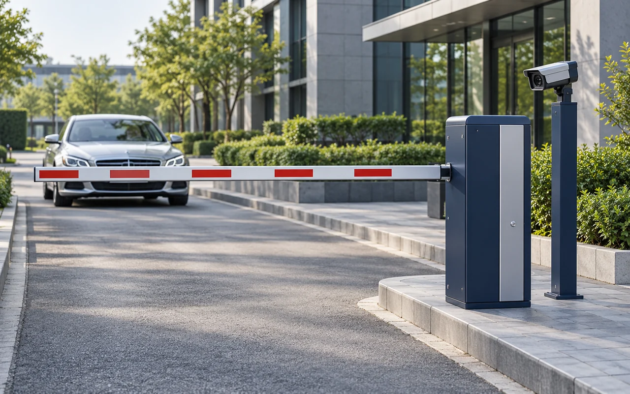 ANPR barrier gates